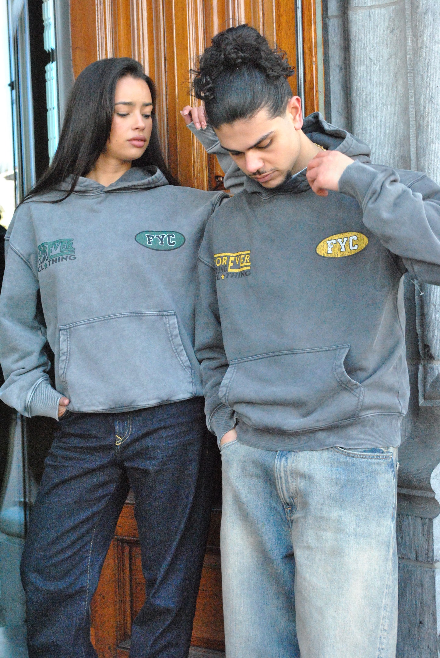 WASHED HOODIE - YELLOW