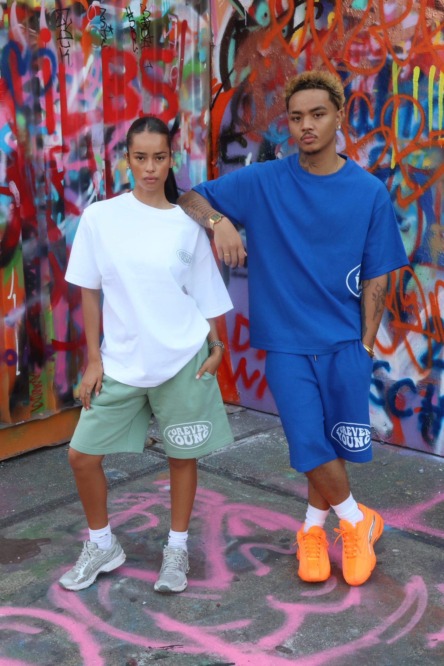 Blue waffle short